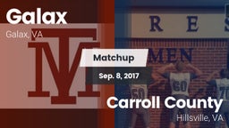 Matchup: Galax vs. Carroll County  2017