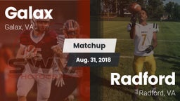 Matchup: Galax vs. Radford  2018