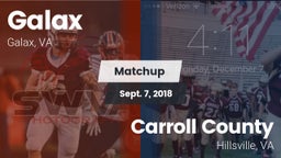 Matchup: Galax vs. Carroll County  2018