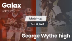Matchup: Galax vs. George Wythe high 2018