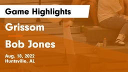 Grissom  vs Bob Jones  Game Highlights - Aug. 18, 2022
