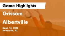 Grissom  vs Albertville  Game Highlights - Sept. 13, 2022