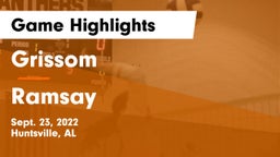 Grissom  vs Ramsay Game Highlights - Sept. 23, 2022