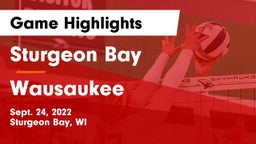 Sturgeon Bay  vs Wausaukee Game Highlights - Sept. 24, 2022