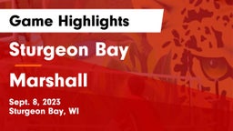Sturgeon Bay  vs Marshall  Game Highlights - Sept. 8, 2023