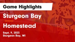 Sturgeon Bay  vs Homestead  Game Highlights - Sept. 9, 2023