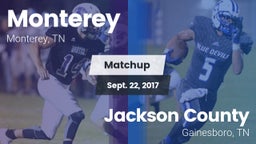 Matchup: Monterey vs. Jackson County  2017