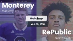 Matchup: Monterey vs. RePublic  2018