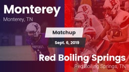 Matchup: Monterey vs. Red Boiling Springs  2019