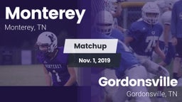 Matchup: Monterey vs. Gordonsville  2019