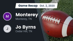 Recap: Monterey  vs. Jo Byrns  2020