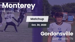 Matchup: Monterey vs. Gordonsville  2020