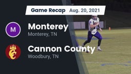 Recap: Monterey  vs. Cannon County  2021