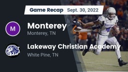 Recap: Monterey  vs. Lakeway Christian Academy 2022