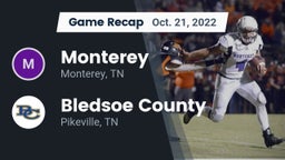 Recap: Monterey  vs. Bledsoe County  2022