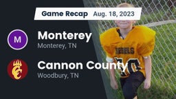 Recap: Monterey  vs. Cannon County  2023