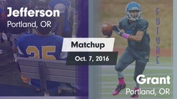 Matchup: Jefferson vs. Grant  2016