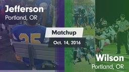 Matchup: Jefferson vs. Wilson  2016