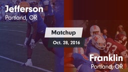 Matchup: Jefferson vs. Franklin  2016