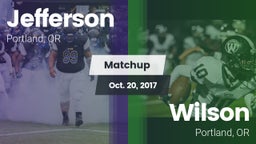 Matchup: Jefferson vs. Wilson  2017