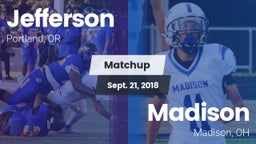 Matchup: Jefferson vs. Madison  2018