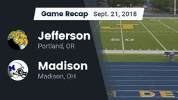 Recap: Jefferson  vs. Madison  2018