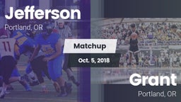 Matchup: Jefferson vs. Grant  2018