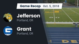 Recap: Jefferson  vs. Grant  2018