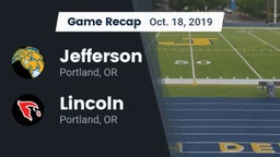 Recap: Jefferson  vs. Lincoln  2019