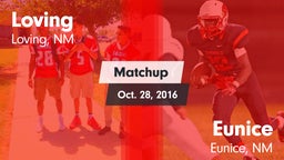 Matchup: Loving vs. Eunice  2016