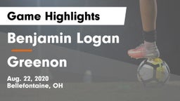 Benjamin Logan  vs Greenon  Game Highlights - Aug. 22, 2020