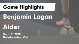 Benjamin Logan  vs Alder  Game Highlights - Sept. 9, 2020