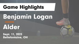 Benjamin Logan  vs Alder  Game Highlights - Sept. 11, 2023