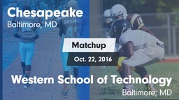 Matchup: Chesapeake vs. Western School of Technology 2016
