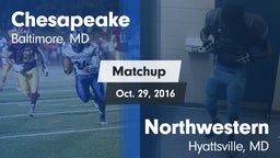 Matchup: Chesapeake vs. Northwestern  2016