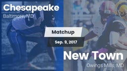 Matchup: Chesapeake vs. New Town  2017
