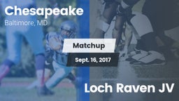 Matchup: Chesapeake vs. Loch Raven JV 2017