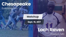 Matchup: Chesapeake vs. Loch Raven  2017