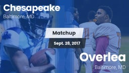 Matchup: Chesapeake vs. Overlea  2017