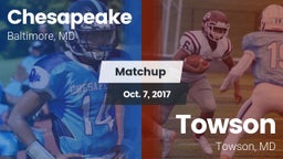 Matchup: Chesapeake vs. Towson  2017