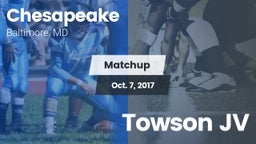 Matchup: Chesapeake vs. Towson JV 2017