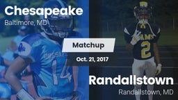 Matchup: Chesapeake vs. Randallstown  2017