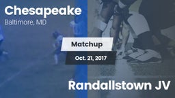 Matchup: Chesapeake vs. Randallstown JV 2017