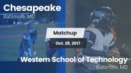 Matchup: Chesapeake vs. Western School of Technology 2017