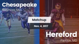 Matchup: Chesapeake vs. Hereford  2017