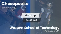 Matchup: Chesapeake vs. Western School of Technology 2018