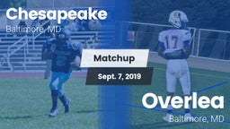 Matchup: Chesapeake vs. Overlea  2019
