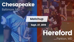 Matchup: Chesapeake vs. Hereford  2019