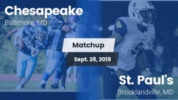 Matchup: Chesapeake vs. St. Paul's  2019
