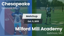 Matchup: Chesapeake vs. Milford Mill Academy  2019